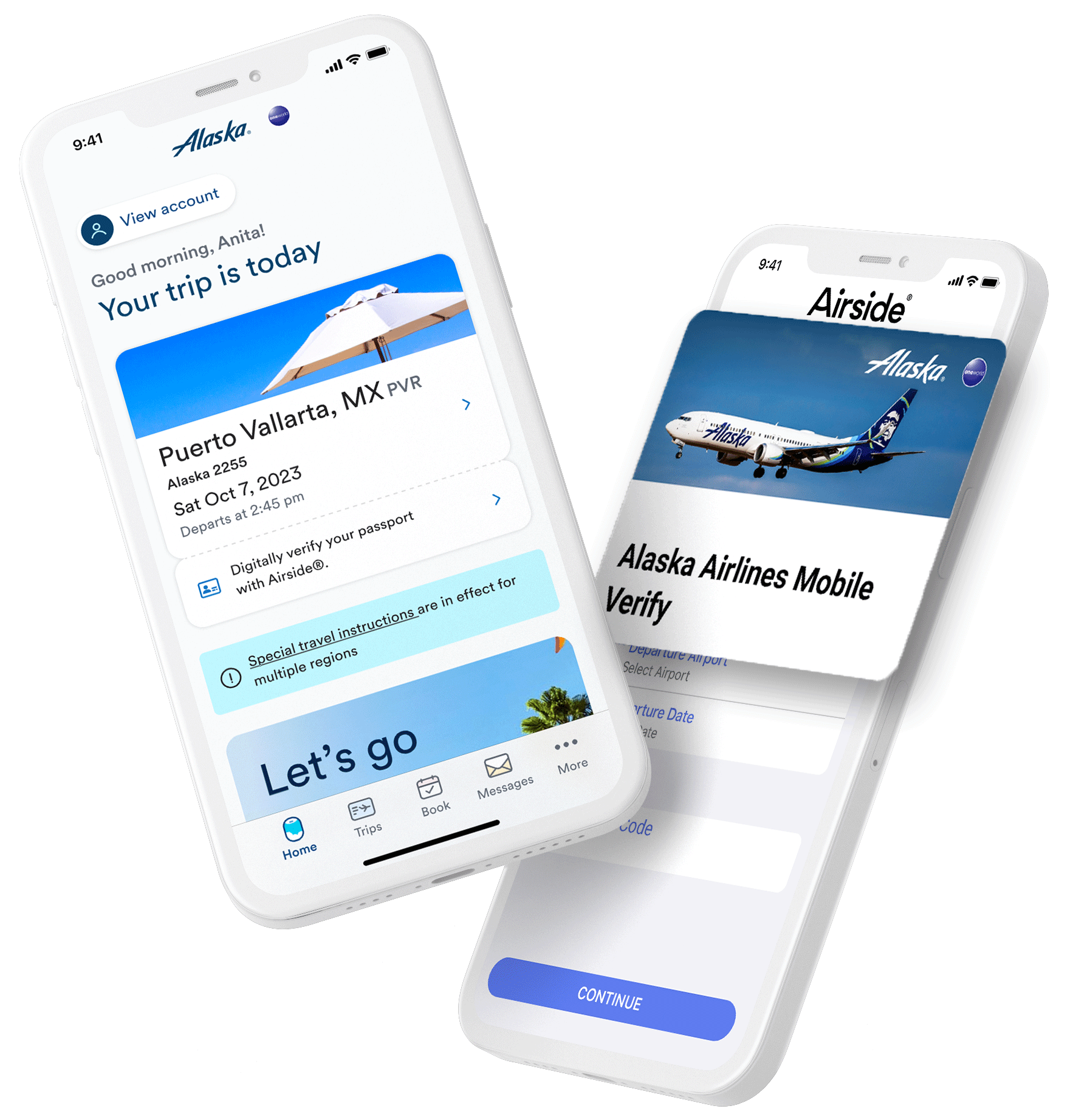 Alaska Airlines Mobile Verify on Airside digital identity app