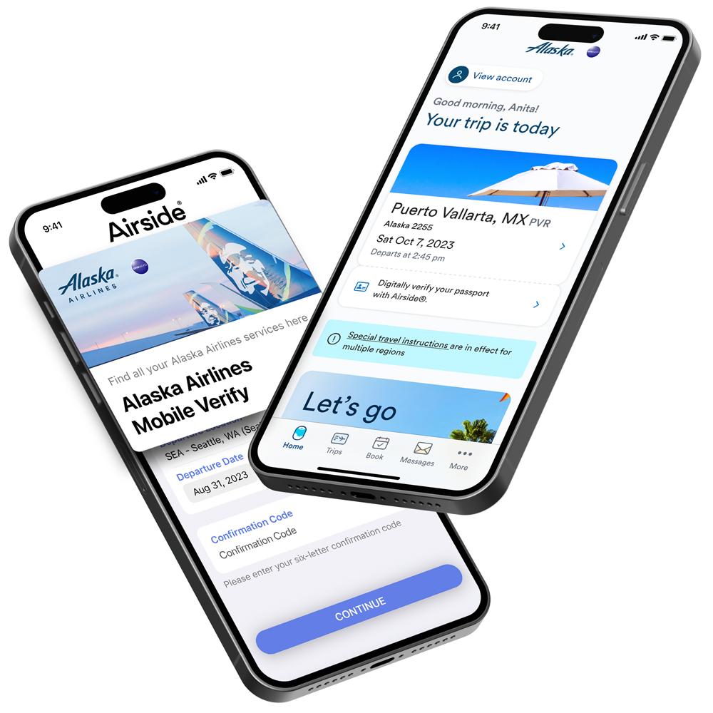 Airisde App mobile verify digital identity for alaska airlines customers