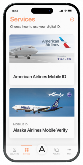 Airside Digital Identity App services