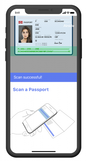 Airside NFC Passport Scanner